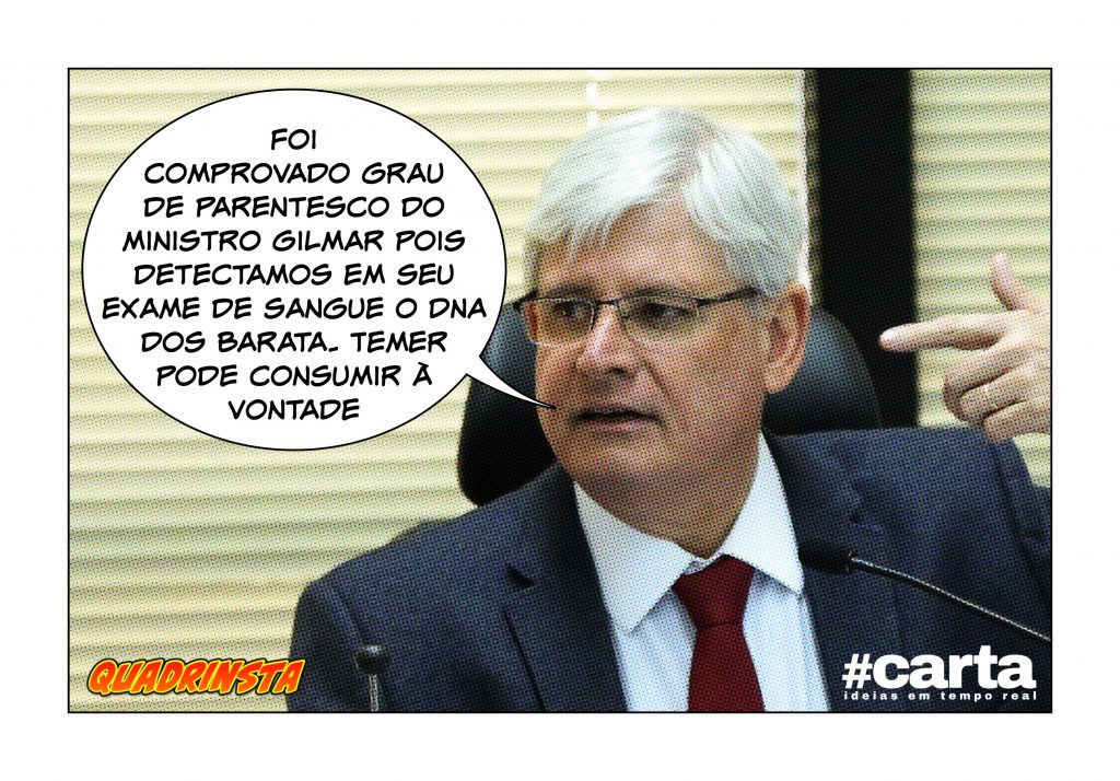 Quadrinsta – MPF pede exame de DNA de Gilmar e acha sangue de Barata