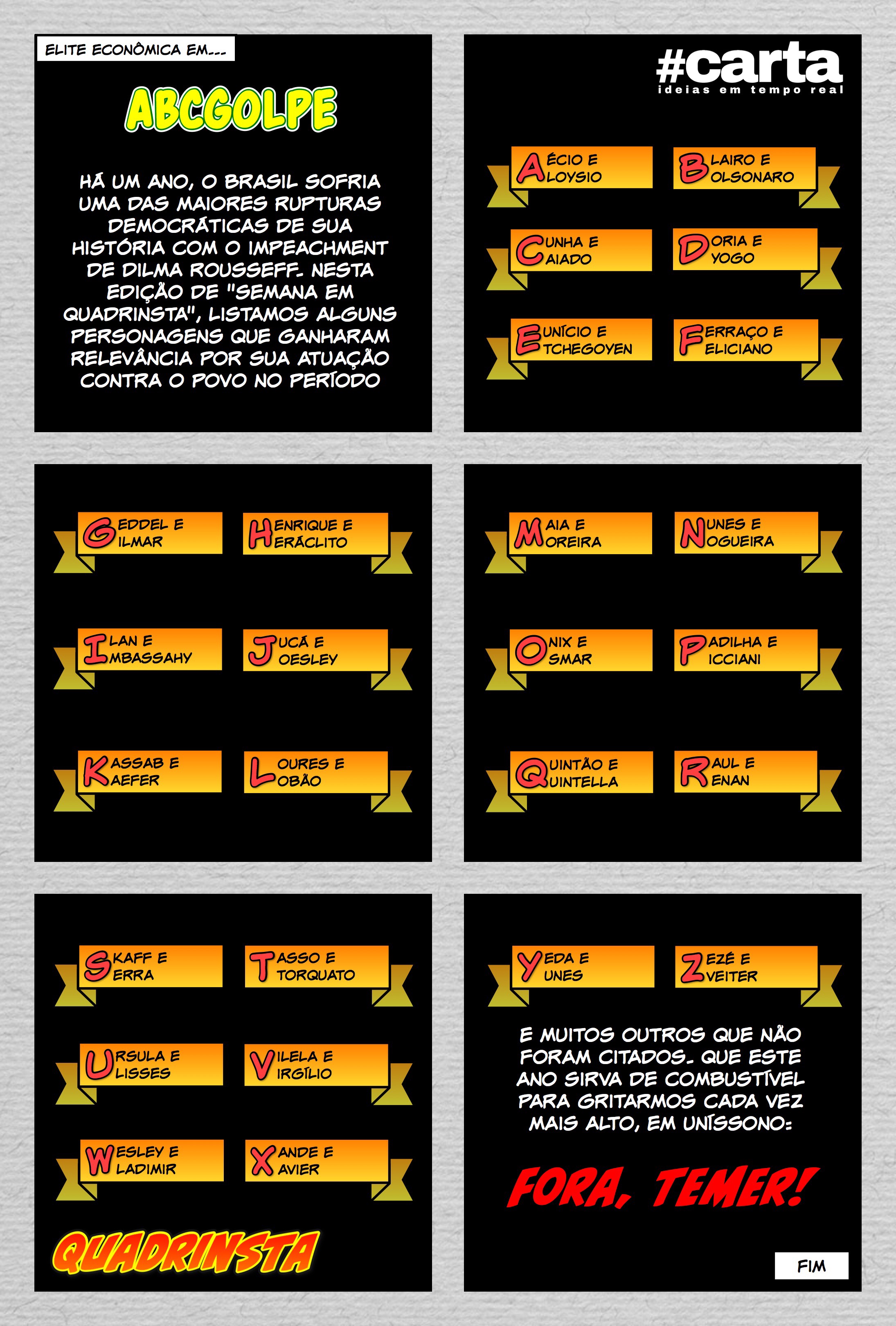 Semana em Quadrinsta – ABCGolpe