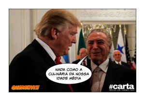 Quadrinsta - Ceia de Trump e Temer tem centeio, vinho e especiarias