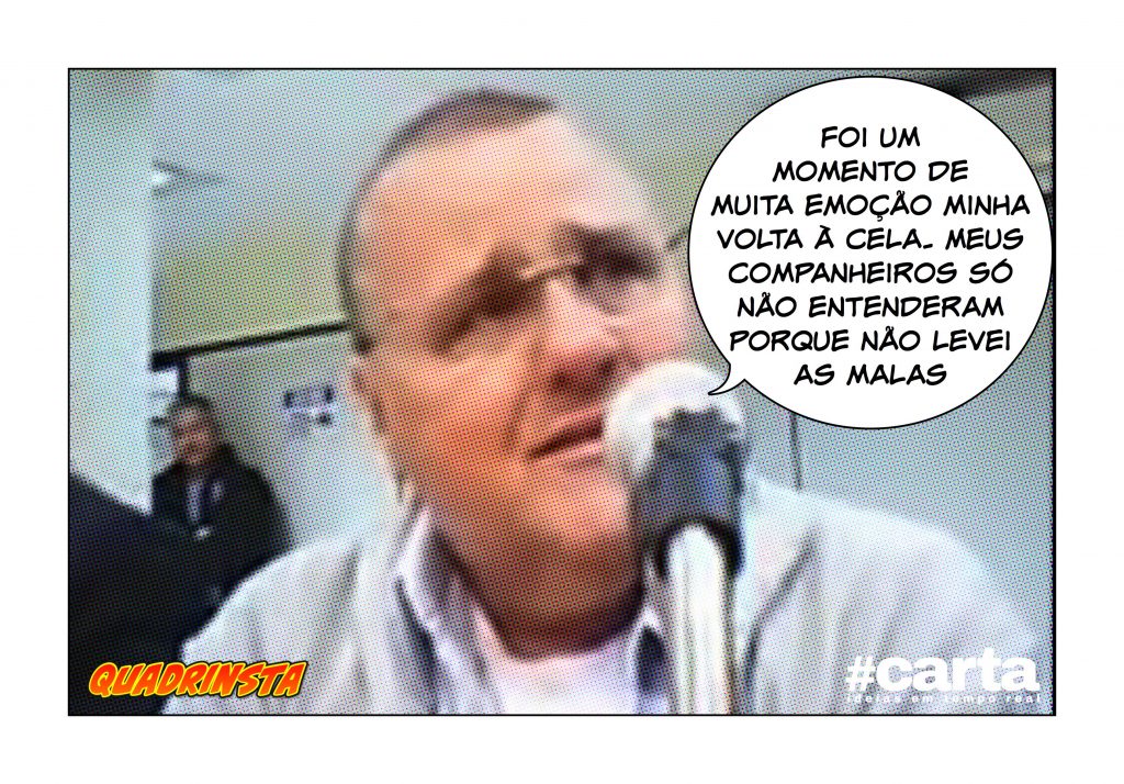 Quadrinsta – Emoção: companheiros de cela recebem Geddel às lágrimas