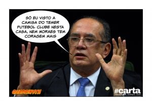 Quadrinsta - Em time do STF, zagueiro Gilmar Mendes faz gol contra BR