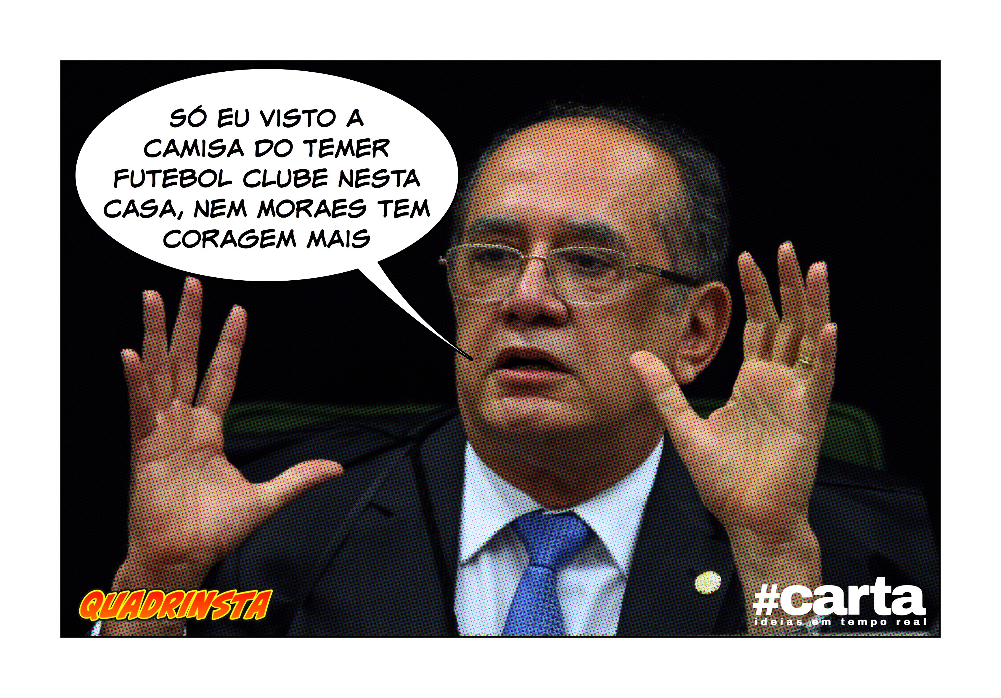 Quadrinsta – Em time do STF, zagueiro Gilmar Mendes faz gol contra BR