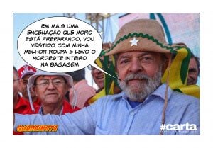 Quadrinsta - Lula pede 13 rosas vermelhas em camarim de teatro de Moro