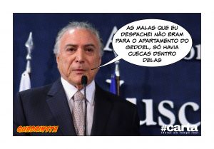 Quadrinsta - Temer despacha malas para Bahia por engano: 