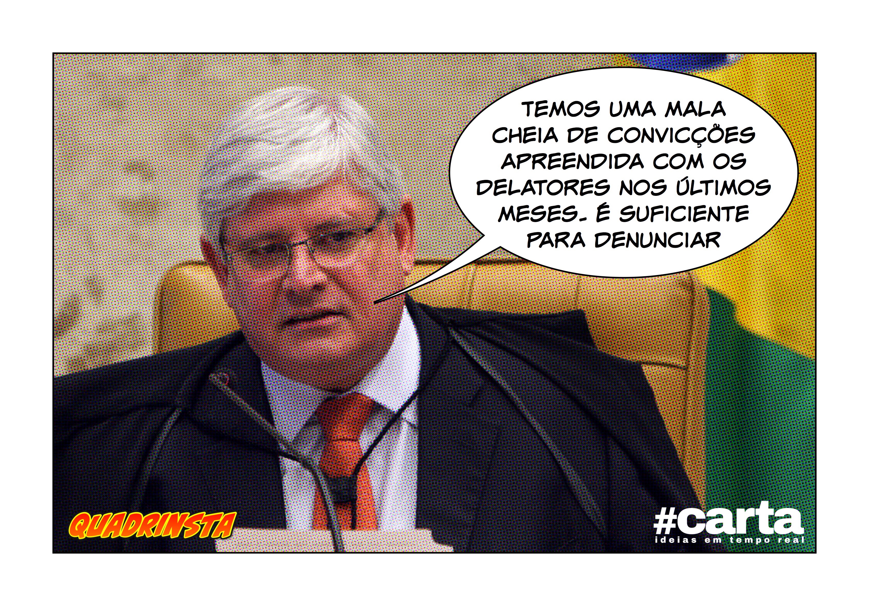 Quadrinsta – PGR encontra malas de convicções e denuncia Lula e Dilma
