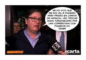 Quadrinsta - Pós-Geddel, PF manda Rocha Loures para jardim de infância