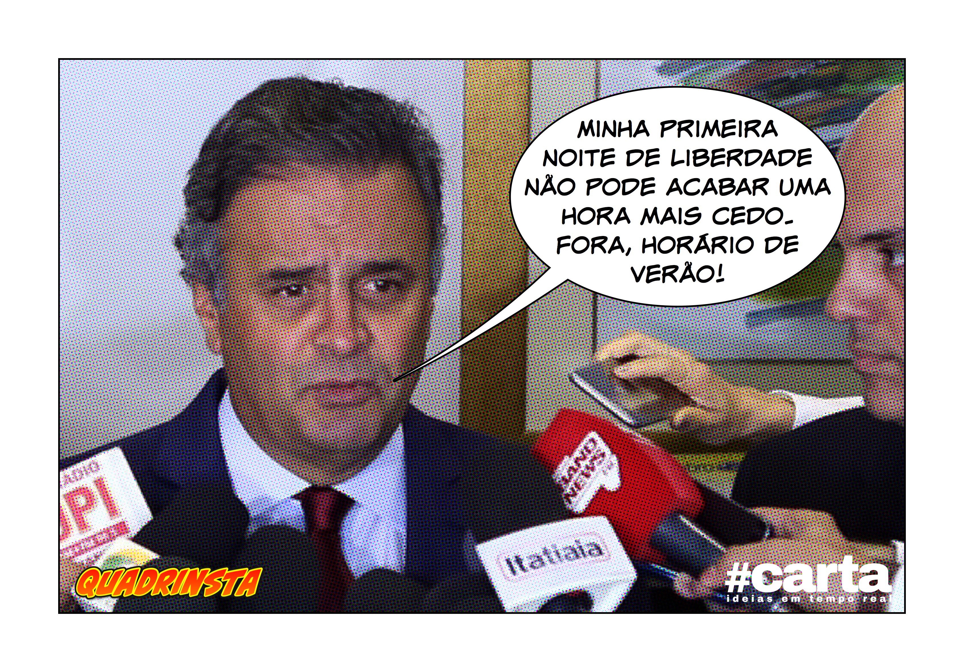Quadrinsta – Aécio revoga horário de verão para aproveitar noite livre