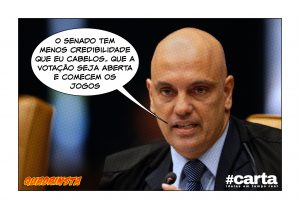 Quadrinsta - Moraes promete doar cabelo se Senado condenar Aécio Neves