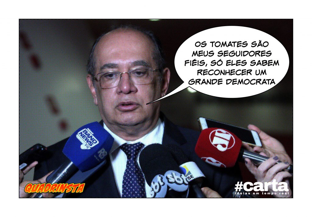 Quadrinsta – Gilmar Mendes tem 100% de popularidade entre tomates