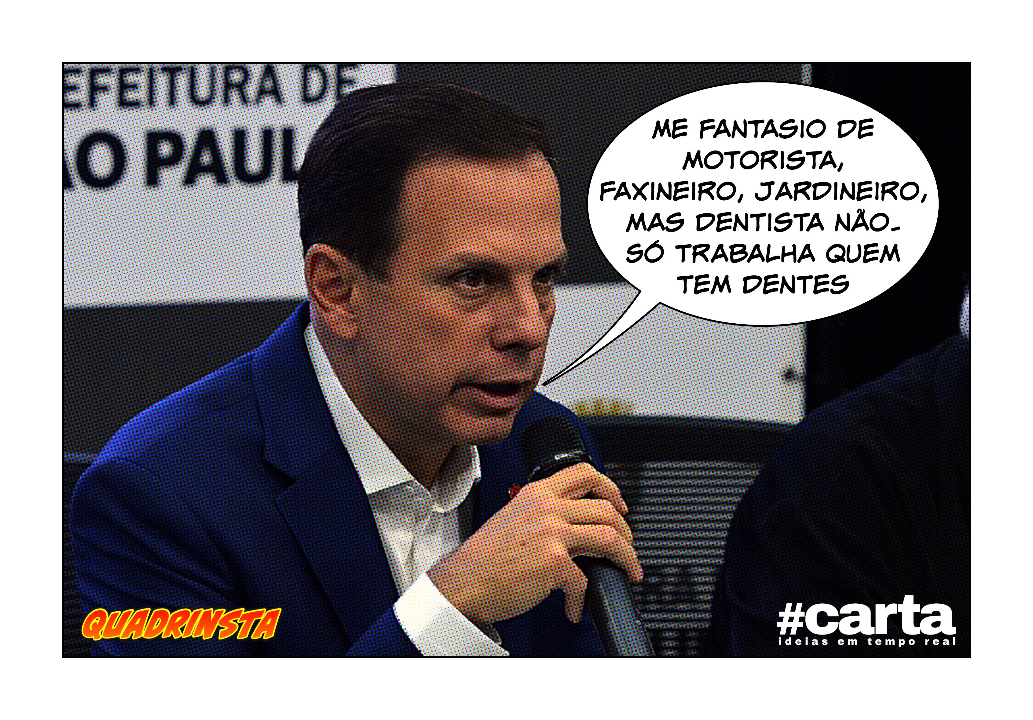 Quadrinsta – João Doria conserva preconceito em bom estado