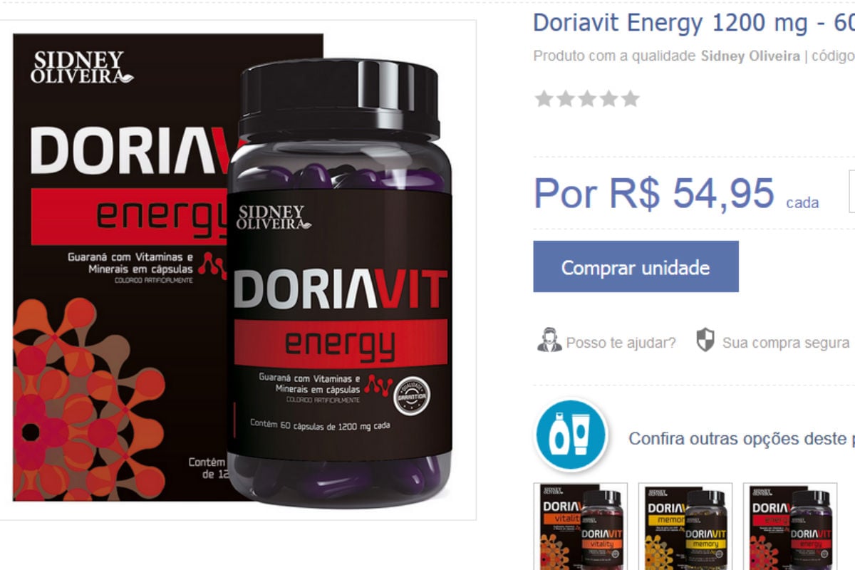 “Doriavit”: complexo vitamínico em homenagem a Doria já está à venda
