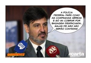Polícia Federal muda regra e impõe limite de bagagem com propina