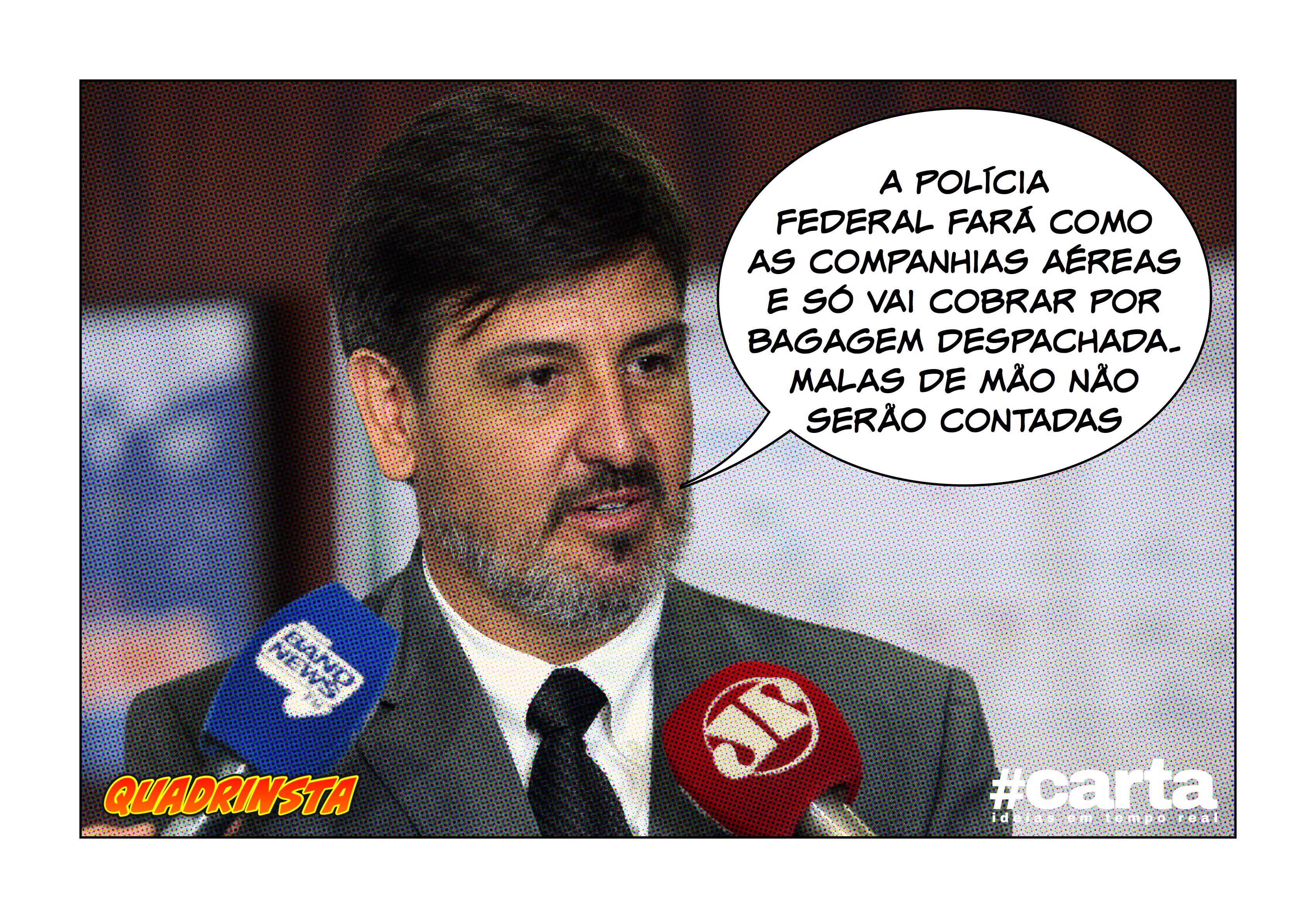 Polícia Federal muda regra e impõe limite de bagagem com propina