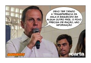 Quadrinsta - Doria esconde transparência em mala e carrega mundo afora