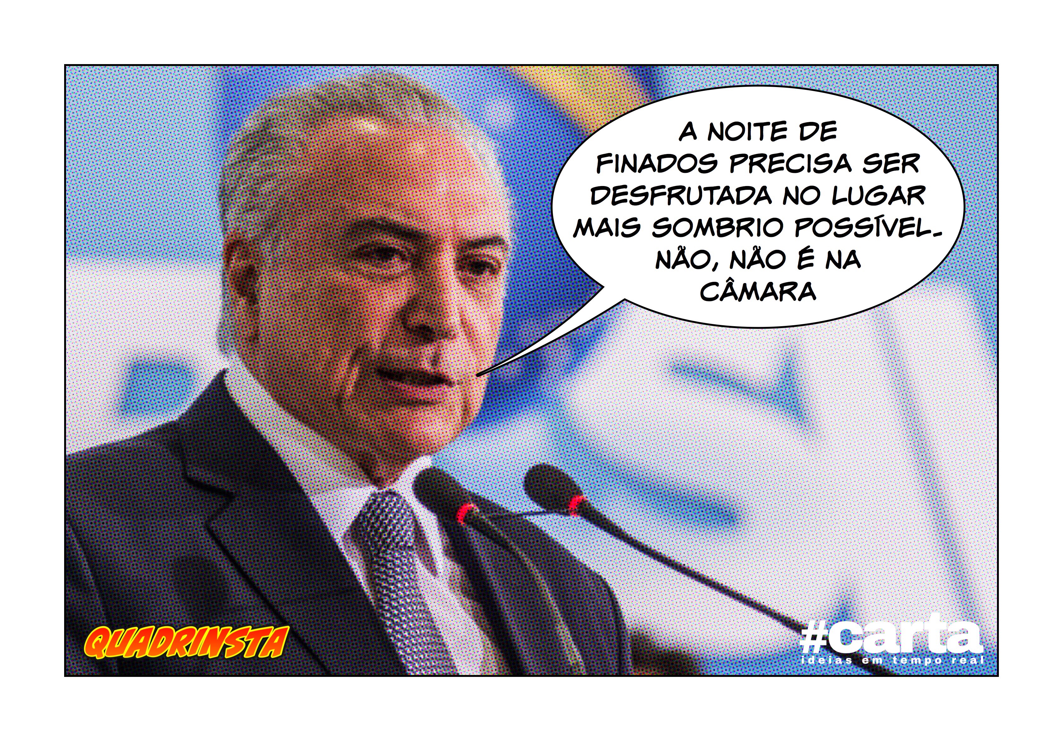 Quadrinsta – No DF, Temer tem noite de finados em sarcófago oficial