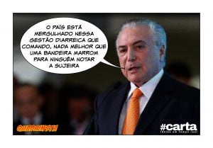Quadrinsta - Temer quer bandeira marrom para esconder ações do governo