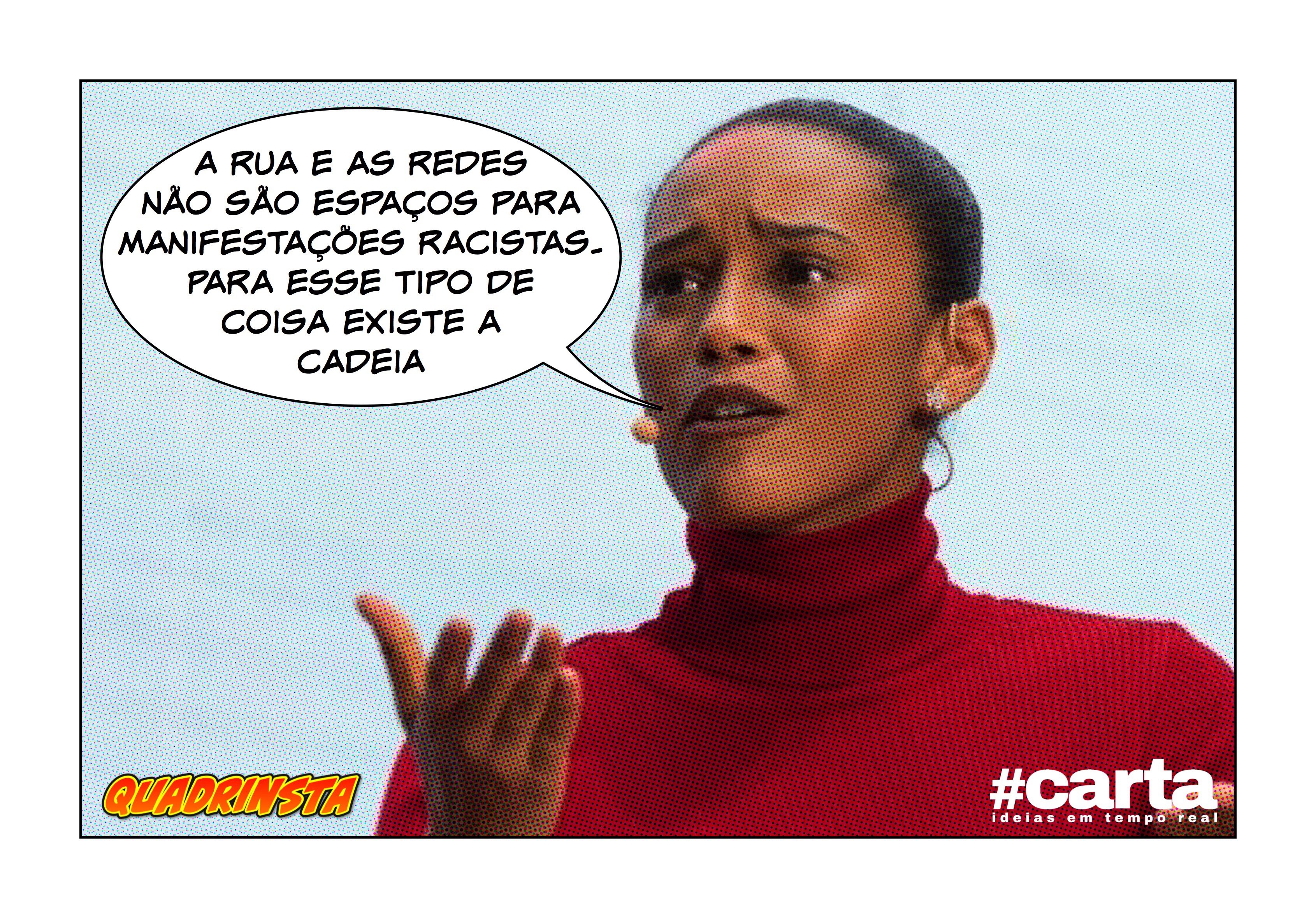 Taís Araújo atravessa rua ao ver post racista de presidente da EBC