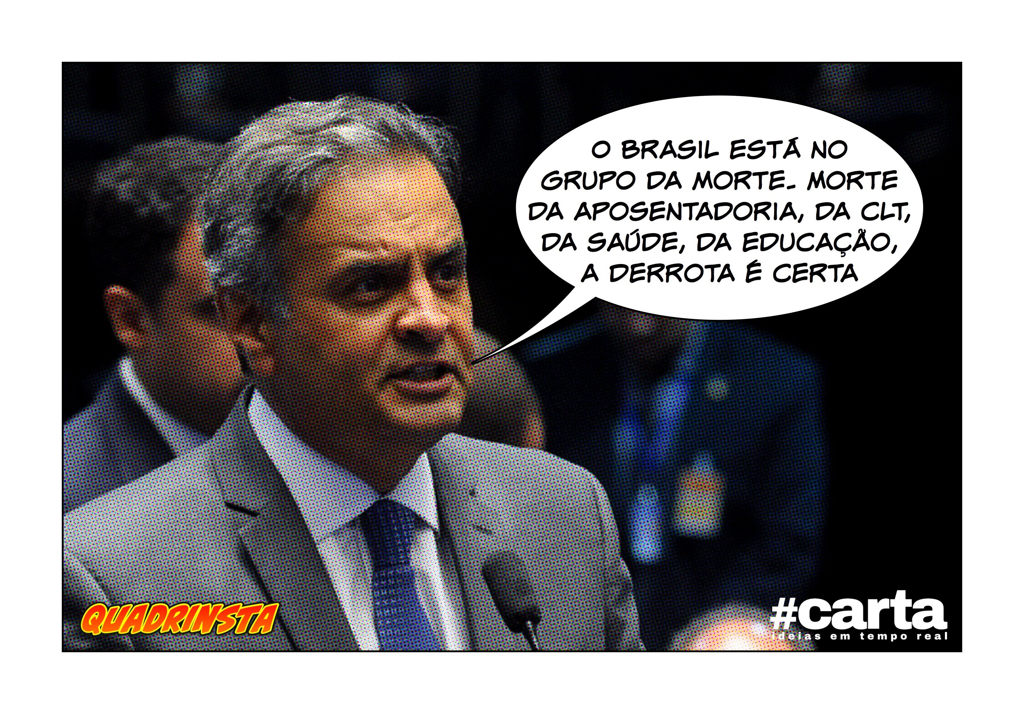 Brasil cai no “grupo da morte” com Temer, Aécio e Doria