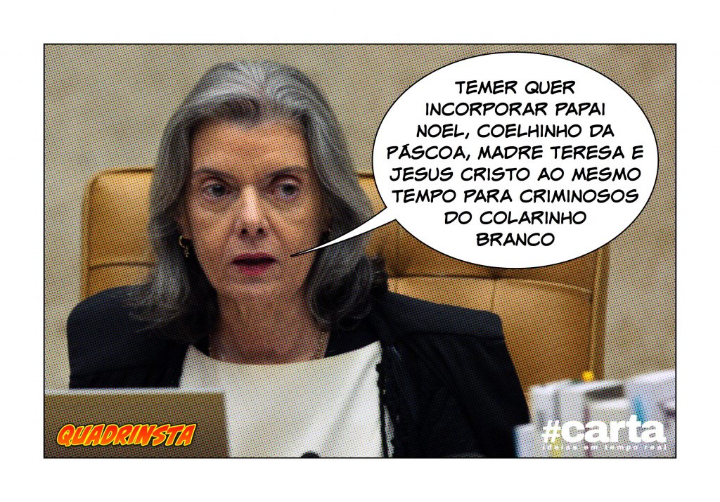 Cármen Lúcia troca presentão de Temer por lembrancinha