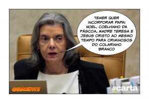 Cármen Lúcia troca presentão de Temer por lembrancinha