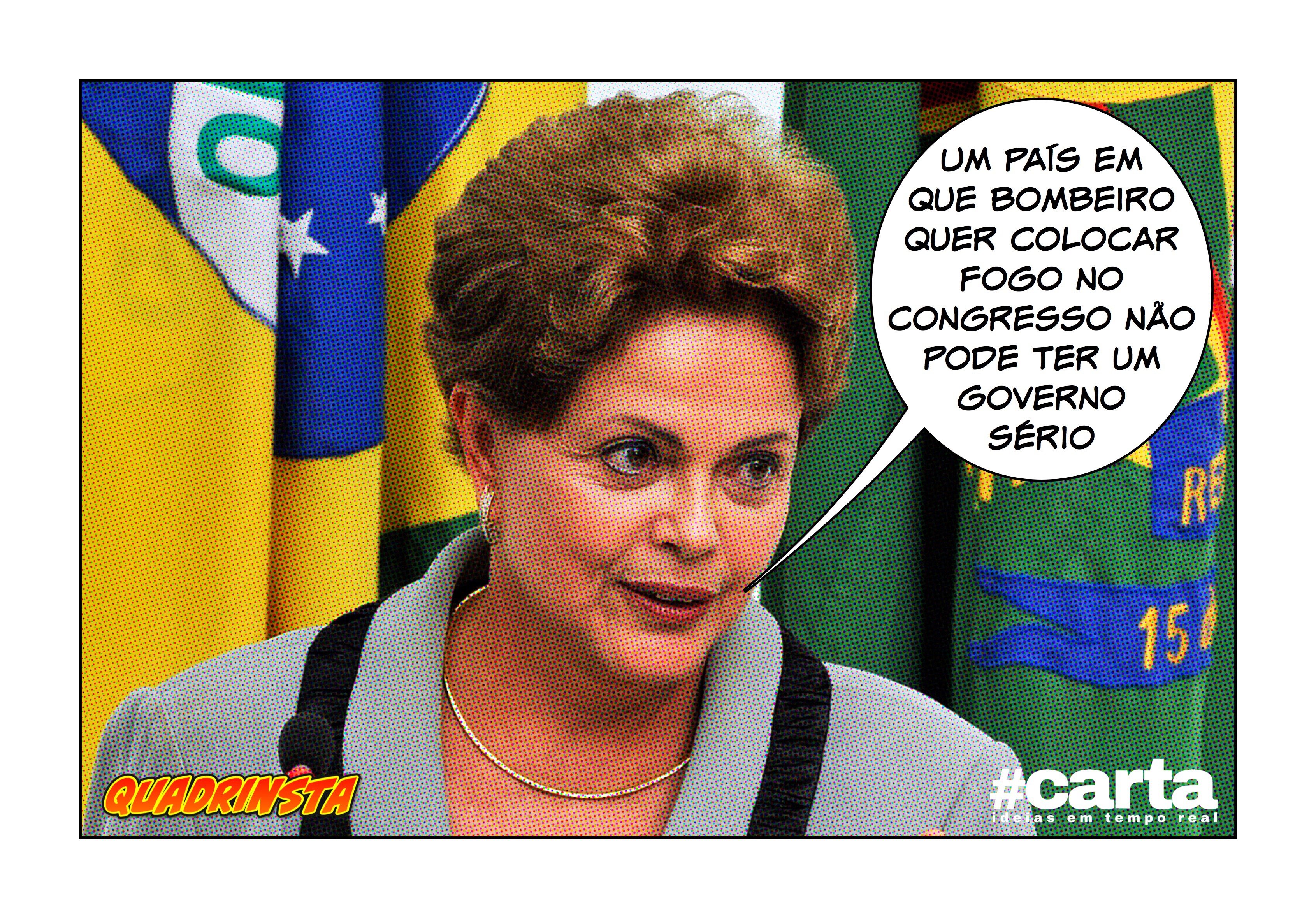 Bombeiro incendiário desiste de Congresso pois Casa já está em cinzas