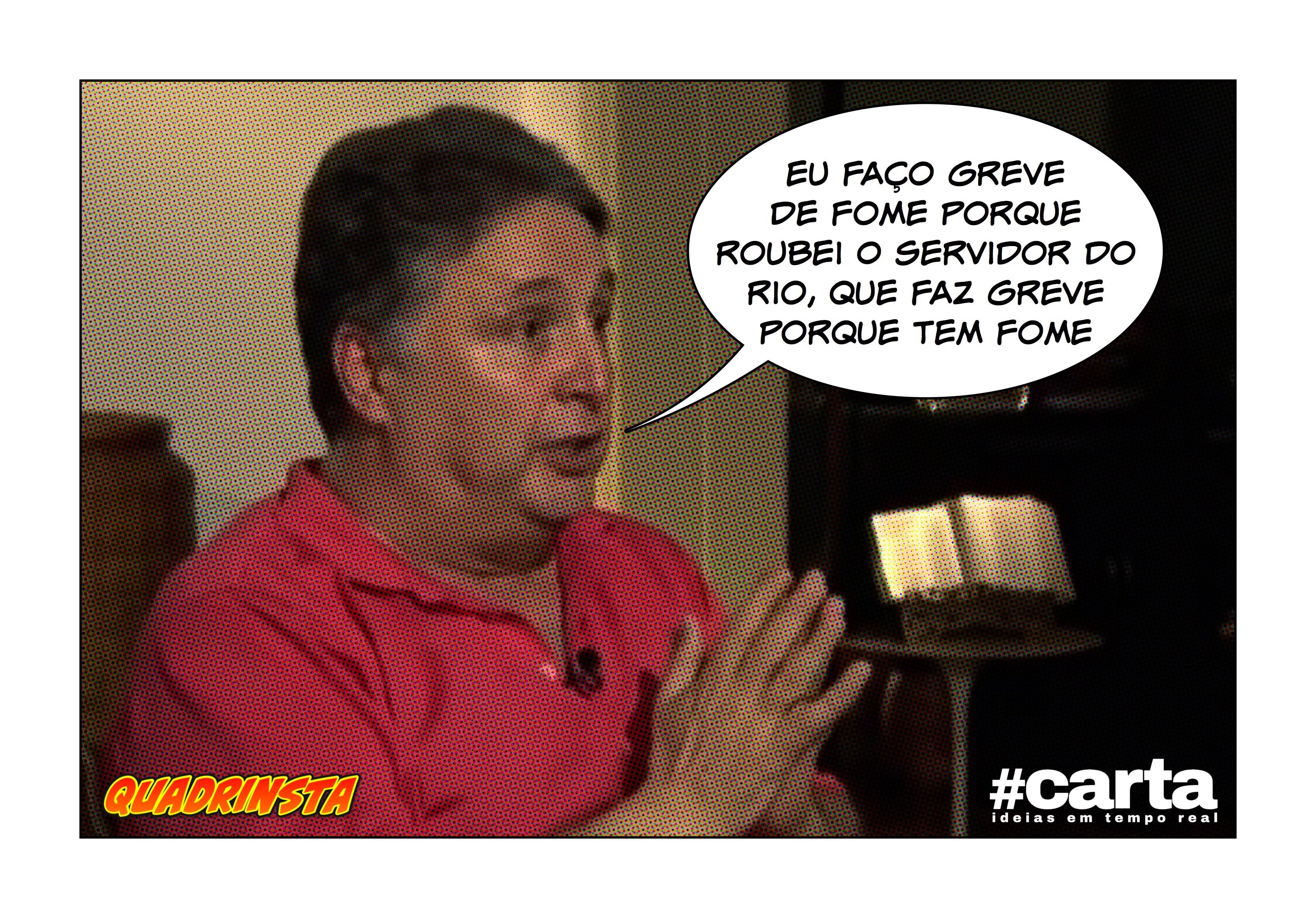 Sem salários, servidor do RJ pede comida de greve de fome de Garotinho
