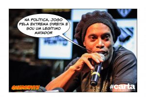 Ronaldinho Gaúcho tabela com Bolsonaro e faz 1º gol contra da carreira