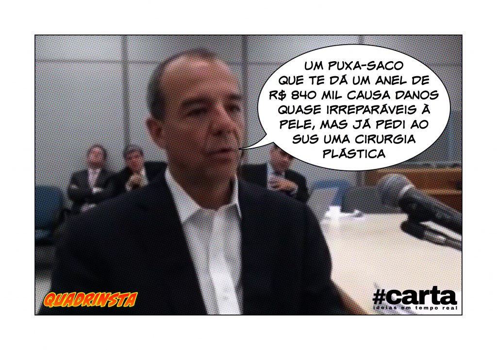 Cabral pede cirurgia plástica íntima após anel de 840 mil de puxa-saco