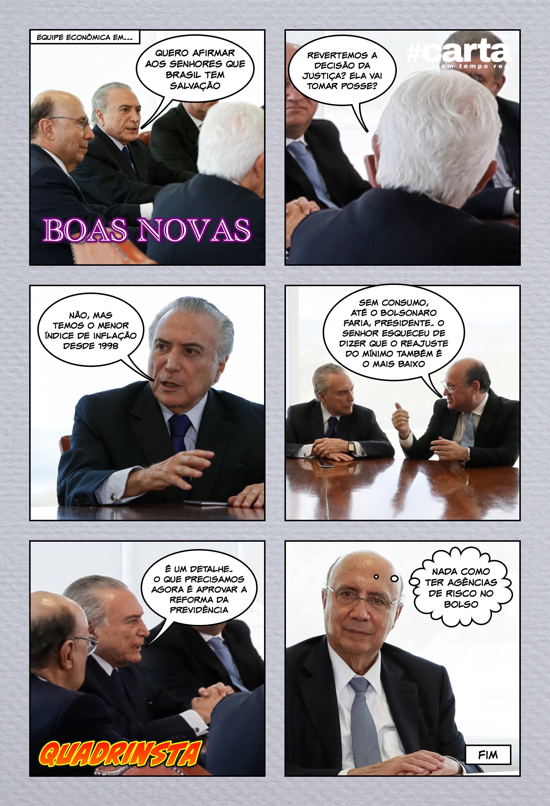 Semana em Quadrinsta – Boas novas