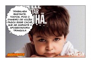 Capa em três revistas na mesma semana, criança garante aposentadoria