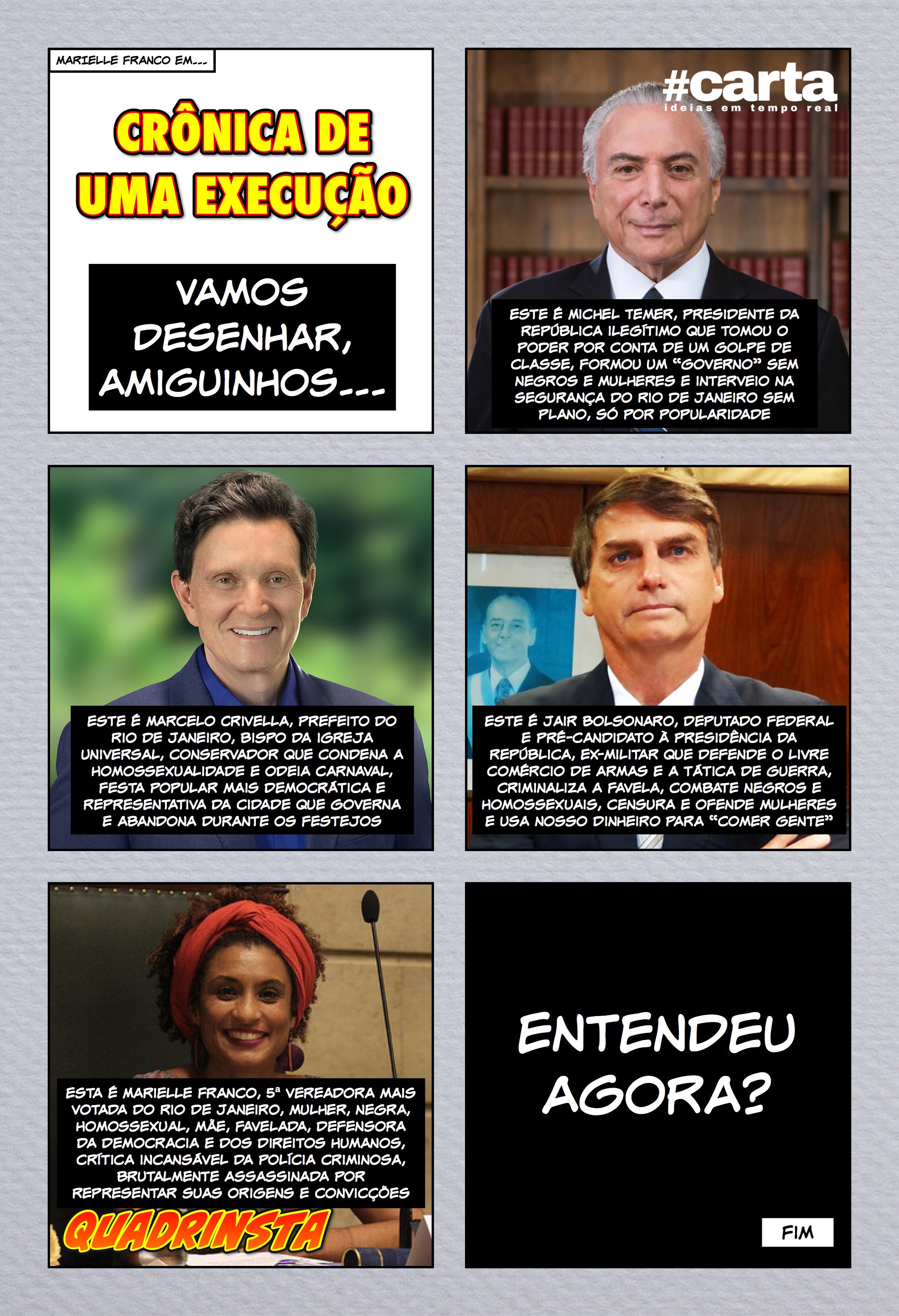 Semana em Quadrinsta – Crônica de uma execução