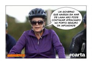 Temer naufraga no Porto de Santos; Dilma segue pedalando