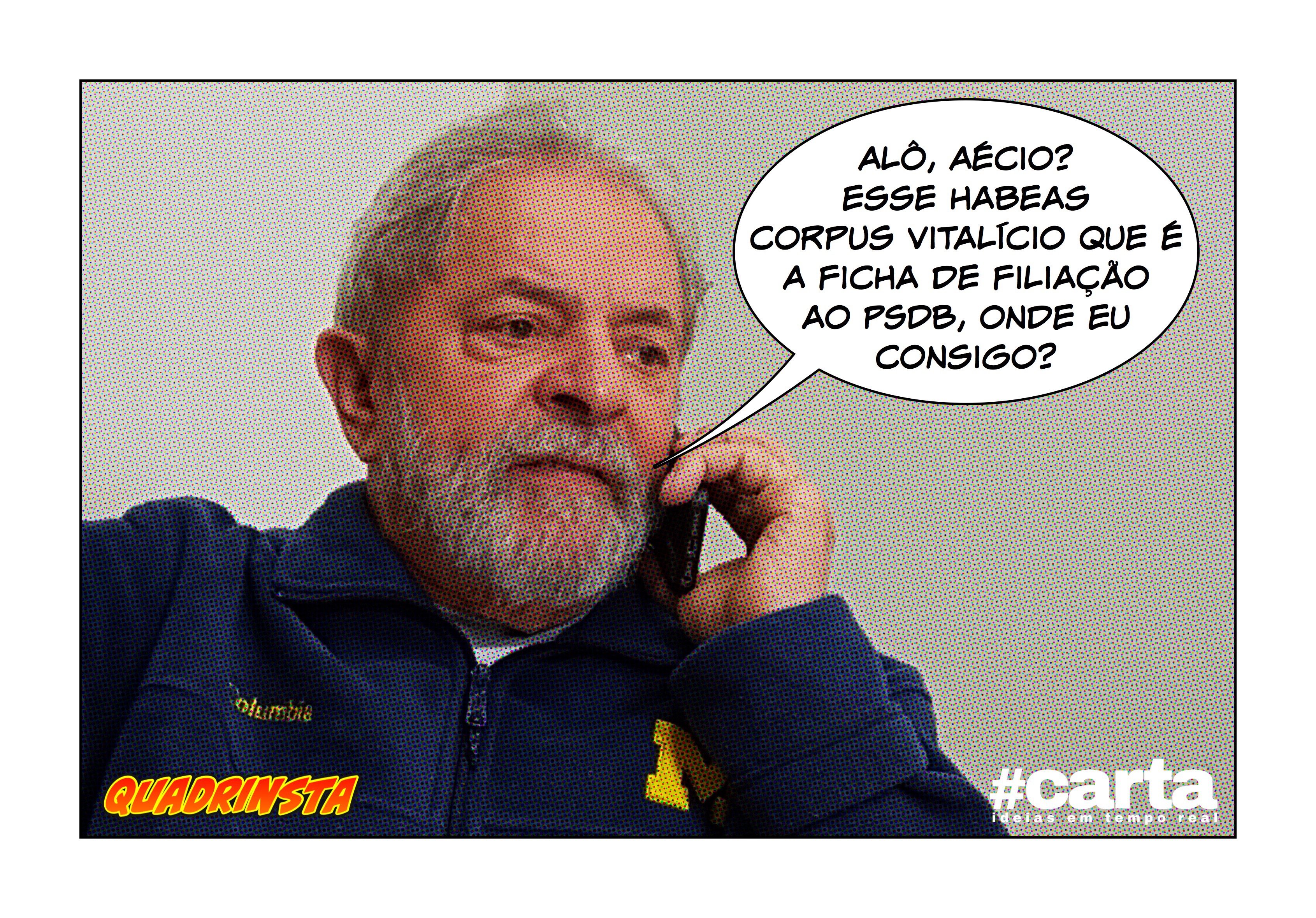 Sem habeas corpus, resta filiação ao PSDB para Lula evitar prisão