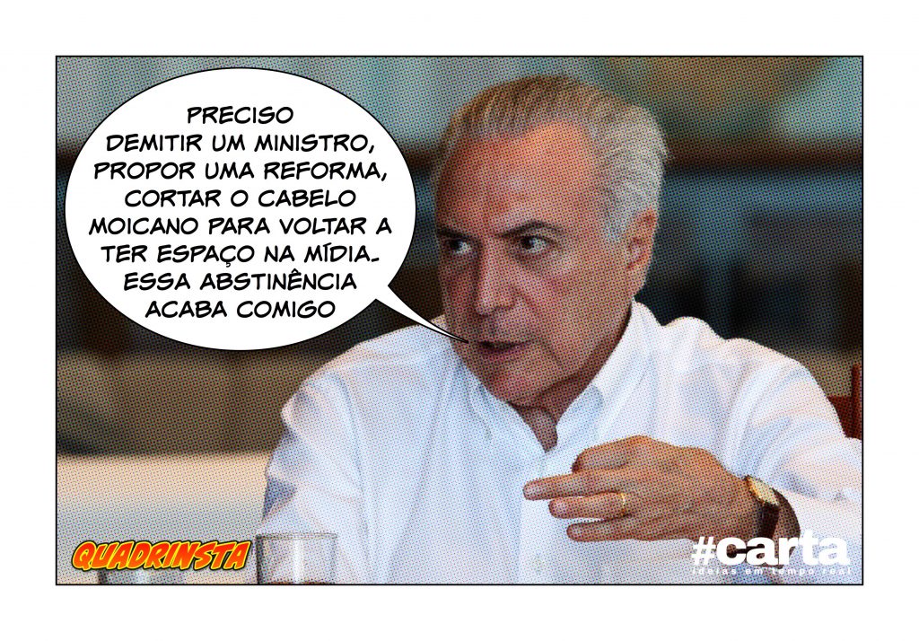 Temer sinaliza depressão por ter nome fora das manchetes há dias
