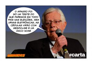 Apagão é teste para eleição com Temer: “cédulas virão com mesóclise”