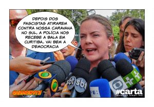 Polícia recebe caravana do PT a bala no Paraná em novo bug do milênio
