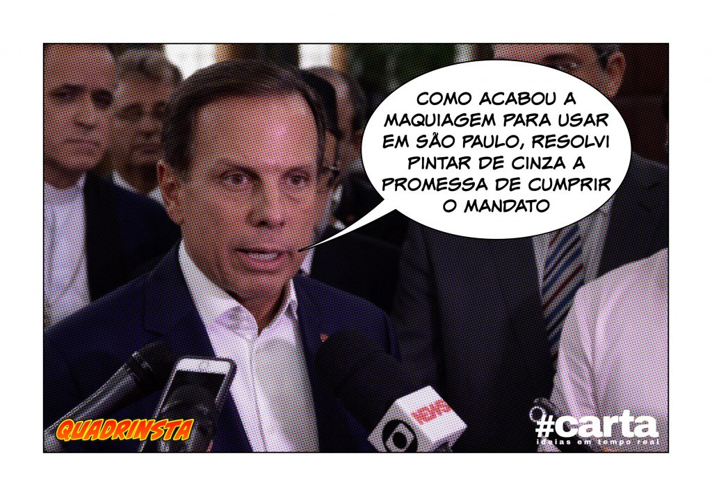 Doria pinta de cinza promessa de cumprir mandato e entrega prefeitura