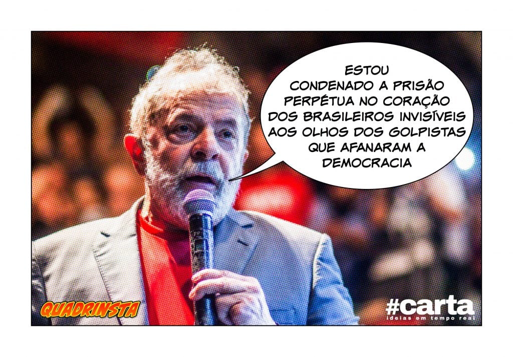 Cercado, Lula se entrega aos braços do povo