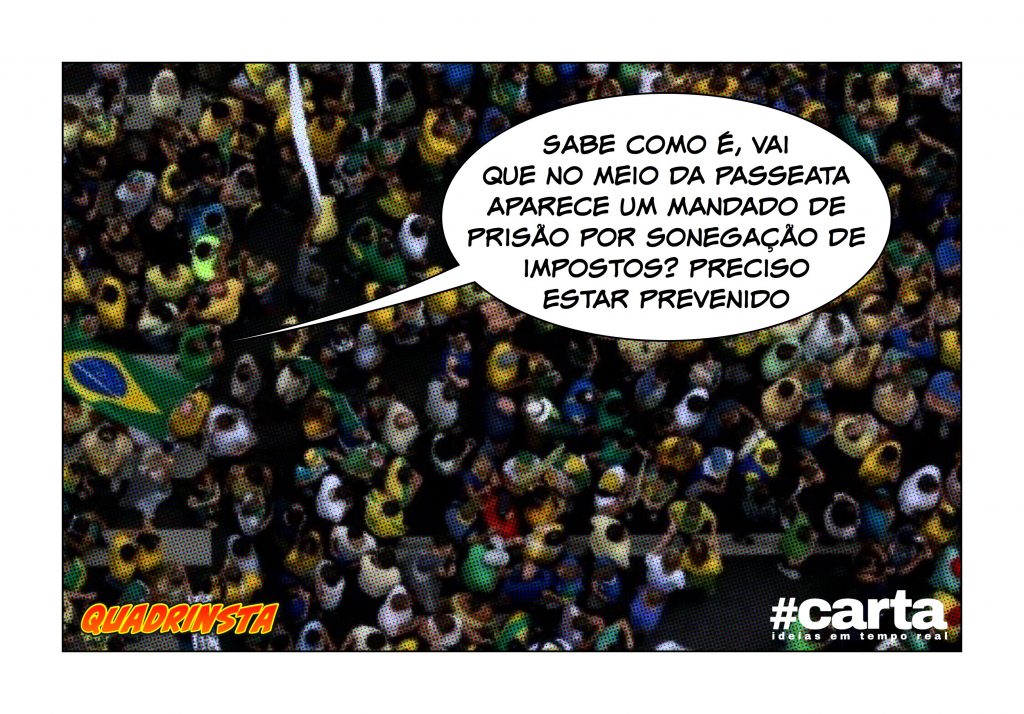 Manifestante contra Lula leva advogado a passeata para evitar surpresa