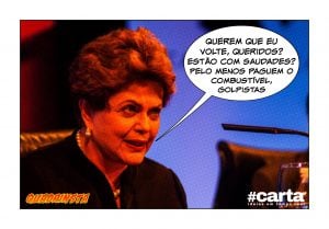 Cidadãos de bem organizam vaquinha por combustível para volta de Dilma