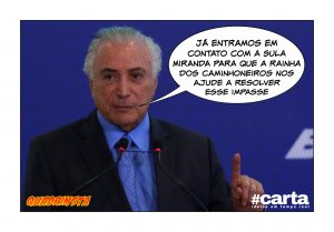 Temer tenta convencer caminhoneiro, mas amigo impede: “É cilada, Bino”