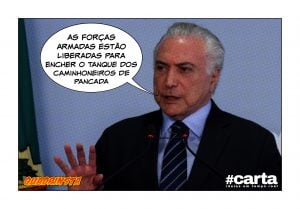 Temer abastece Exército de ódio e institui barbárie contra grevistas