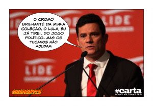 Moro completa 16º álbum de figurinhas do PSDB com foto de Doria