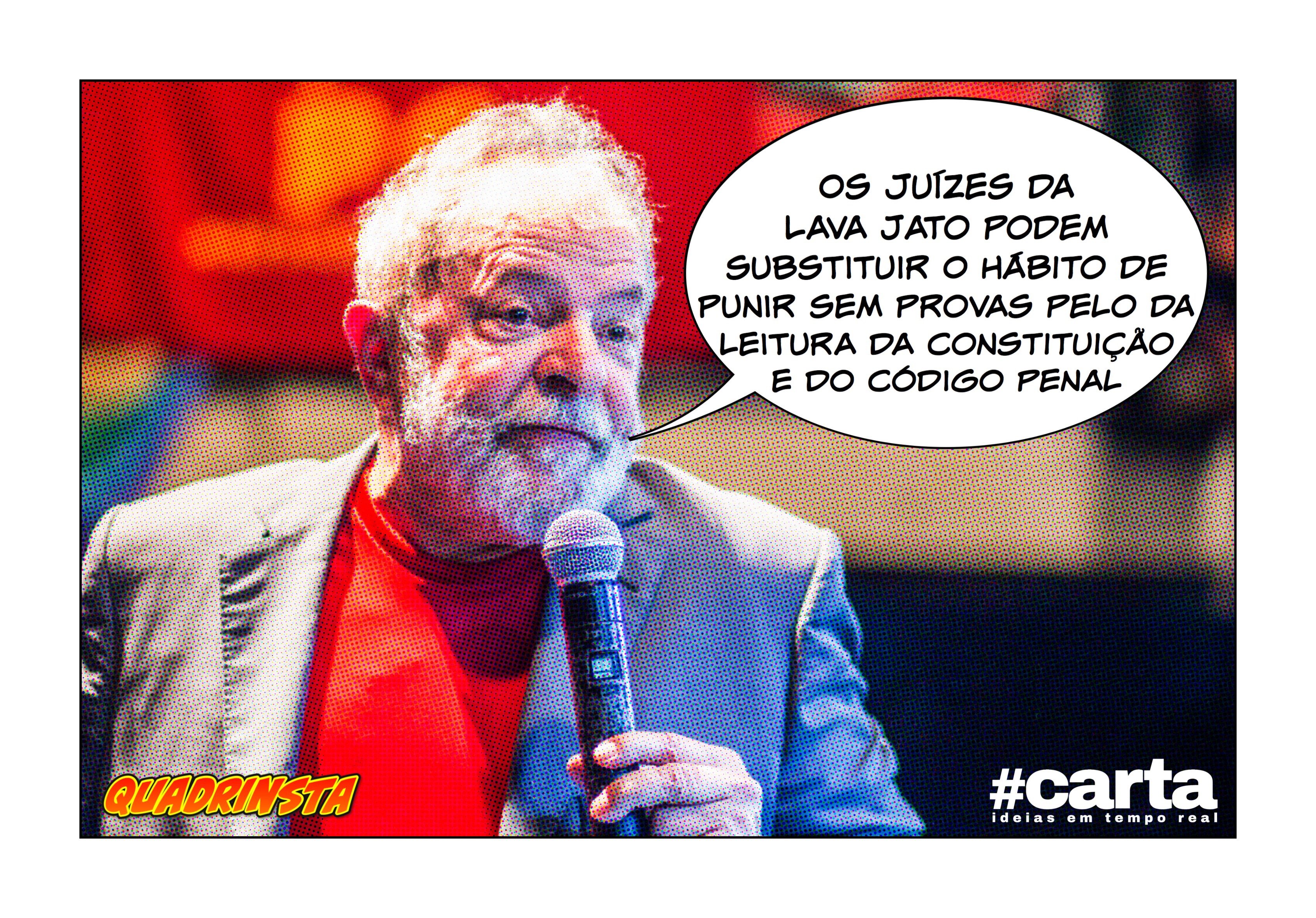 Lula se dispõe a ler Constituição e Código Penal a juízes da Lava Jato