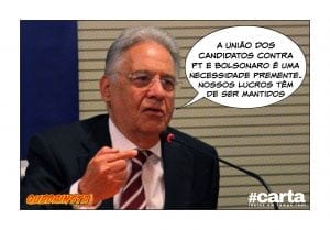 Carta de FHC por unidade de centro-direita foi escrita em papel-moeda