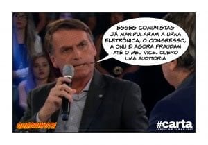 Bolsonaro acusa PT de fraudar vice Mourão