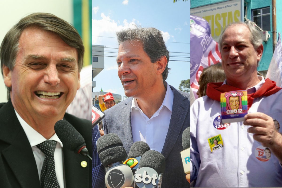 CNI/Ibope: Bolsonaro lidera com 27%; Haddad tem 21% e Ciro, 12%