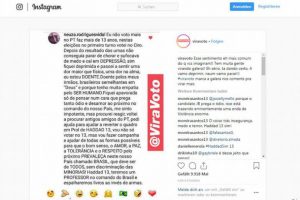 Perfil no Instagram reúne histórias de conversão de voto
