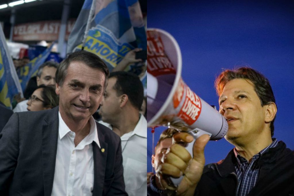 Datafolha: Bolsonaro chega a 35% e Haddad tem 22%