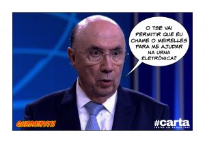 Meirelles se atrapalha e esquece de chamar o Meirelles em debate